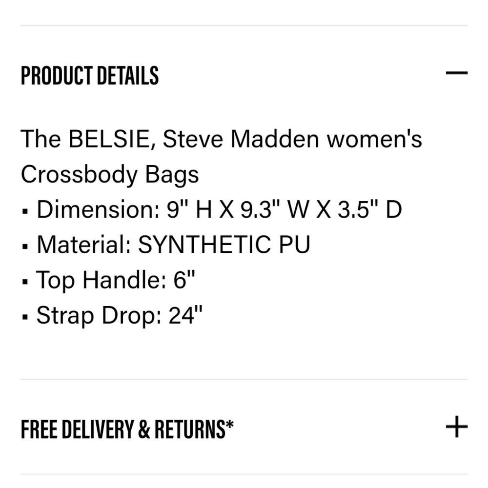 Steve Madden‎ BElsie Crossbody Bag - Picture 8 of 11